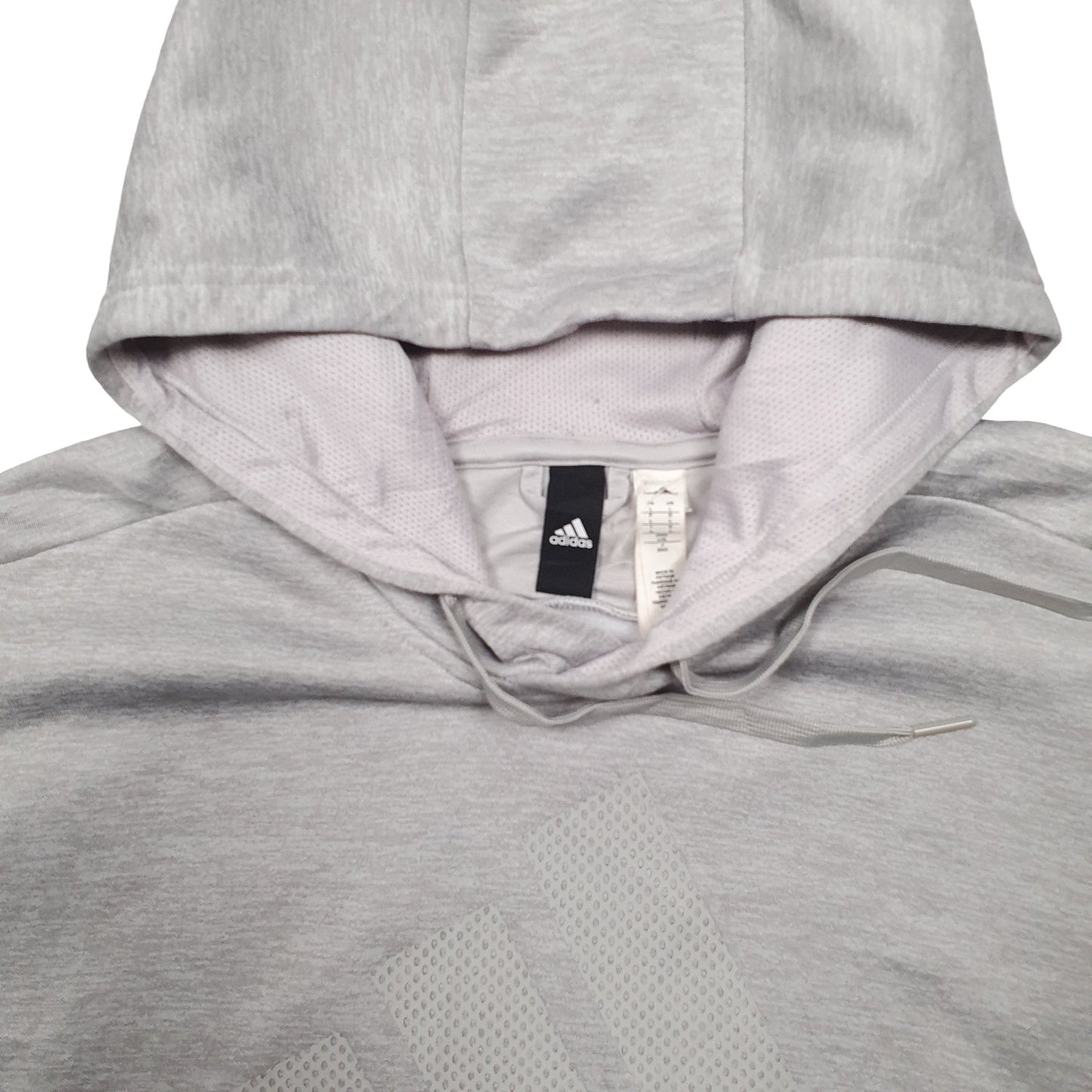 Adidas Active Running Sport Hoodie Polyester Jumper L - Bundl Clothing-Mens Grey Adidas Active Running Sport Hoodie Jumper