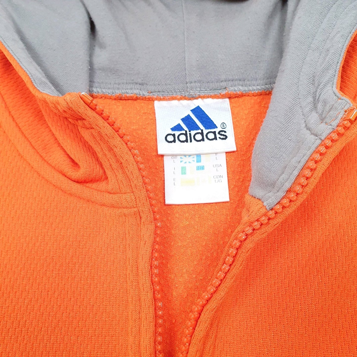 Adidas Active Running Workout Hoodie Polyester Jumper L - Bundl Clothing-Adidas Active Running Workout Hoodie Polyester Jumper L - Bundl Clothing-Mens Orange Adidas Active Running Workout Hoodie Jumper