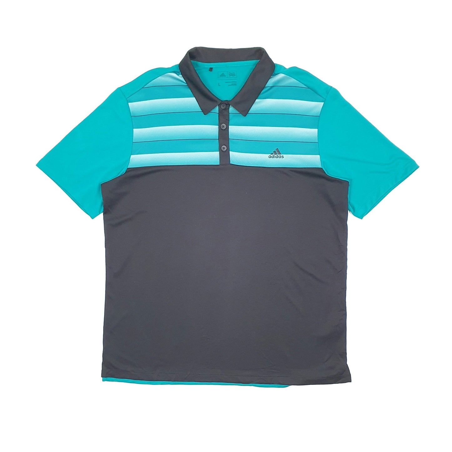 Adidas Active Short Sleeve Polyester Polo Shirt - Bundl Clothing-Adidas Active Short Sleeve Polyester Polo Shirt Black