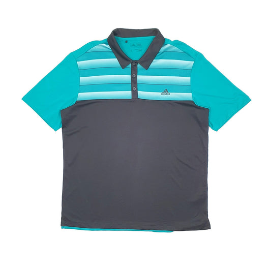 Adidas Active Short Sleeve Polyester Polo Shirt - Bundl Clothing-Adidas Active Short Sleeve Polyester Polo Shirt Black