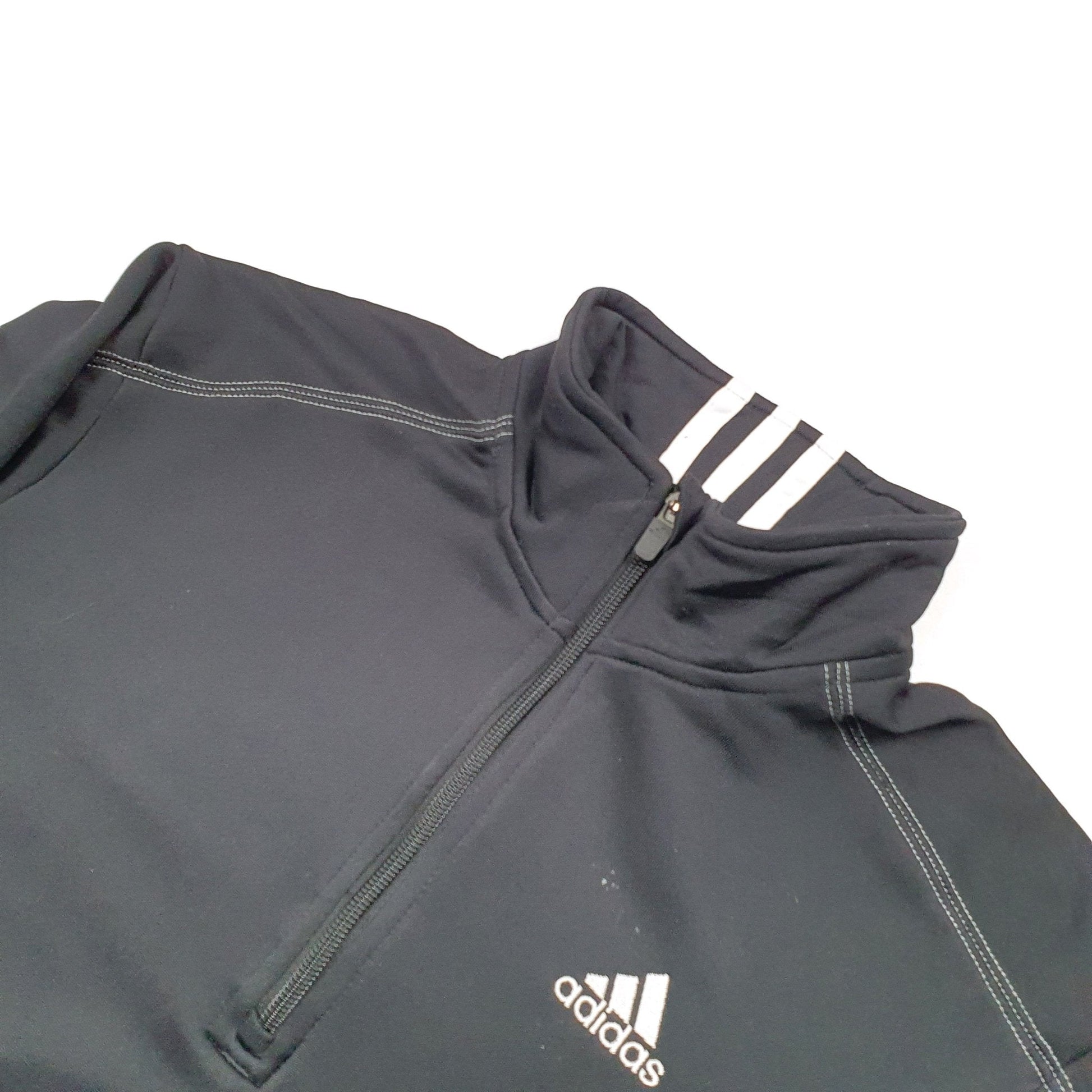 Adidas Active wear Quarter Zip S - Bundl Clothing-Adidas Active wear Quarter Zip S - Bundl Clothing-Adidas Active wear Quarter Zip S Black