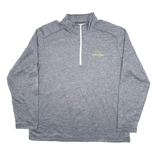 Adidas Active wear Quarter Zip XL - Bundl Clothing-Adidas Active wear Quarter Zip XL - Bundl Clothing-Adidas Active wear Quarter Zip XL Grey