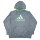 Adidas Active Workout Running Hoodie Polyester Jumper L - Bundl Clothing-Adidas Active Workout Running Hoodie Polyester Jumper L - Bundl Clothing-Mens Grey Adidas Active Workout Running Hoodie Jumper