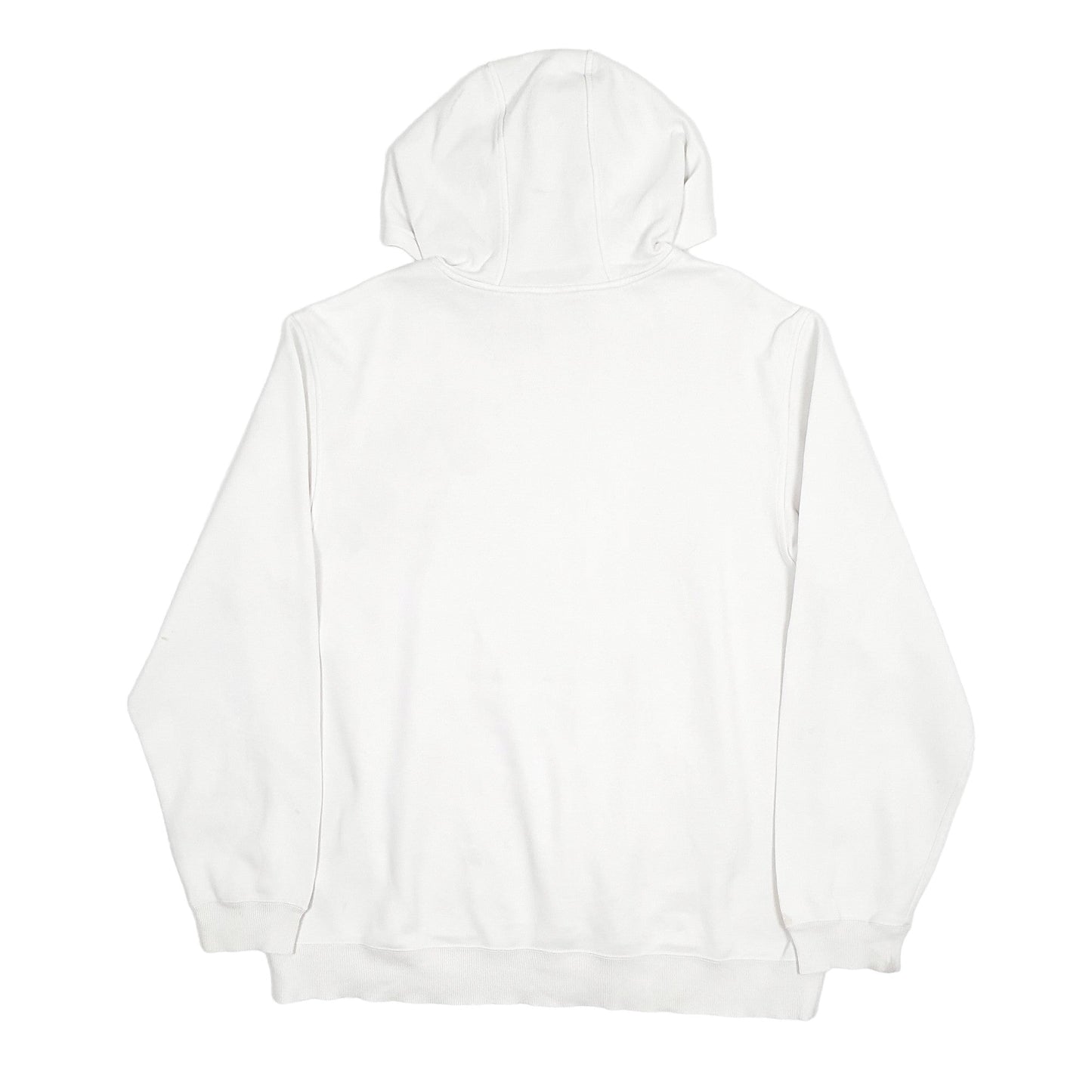 Adidas Athletics Spellout Hoodie Cotton Jumper L - Bundl Clothing-Mens White Adidas Athletics Spellout Hoodie Jumper