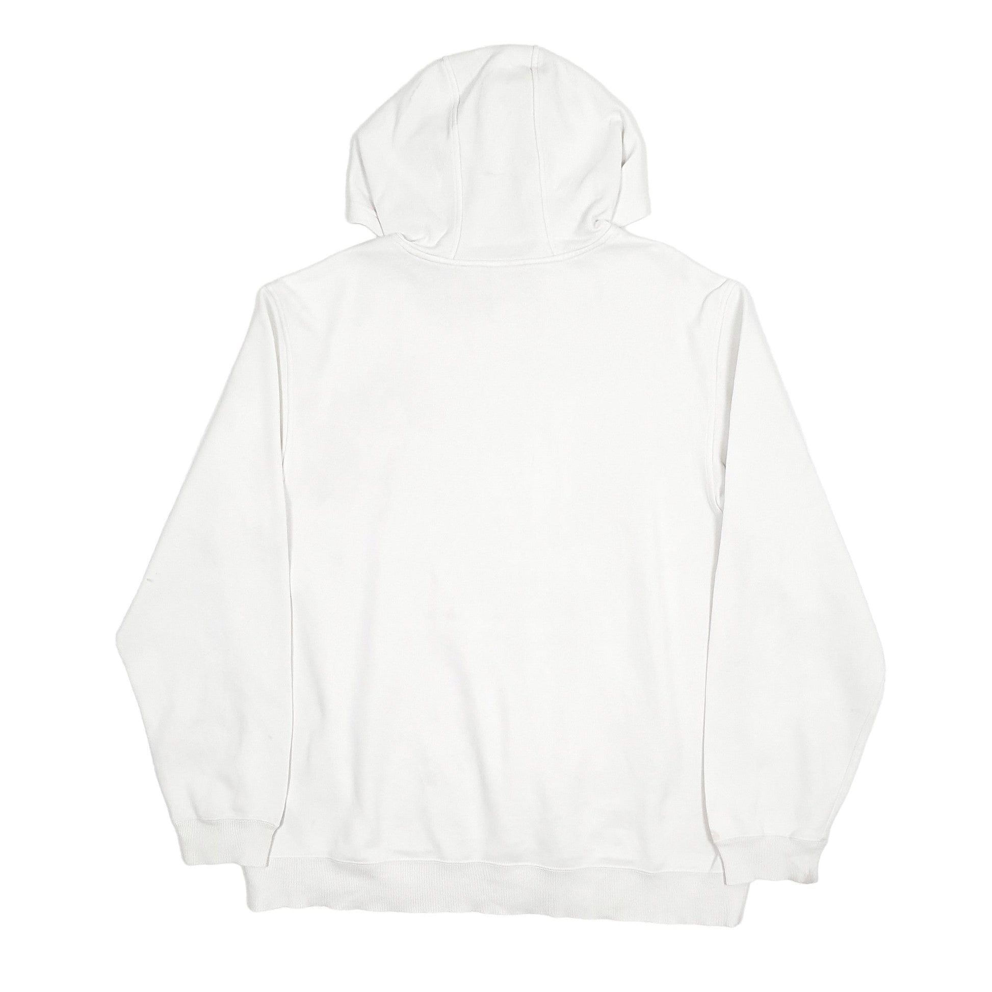 Adidas Athletics Spellout Hoodie Cotton Jumper L - Bundl Clothing-Mens White Adidas Athletics Spellout Hoodie Jumper