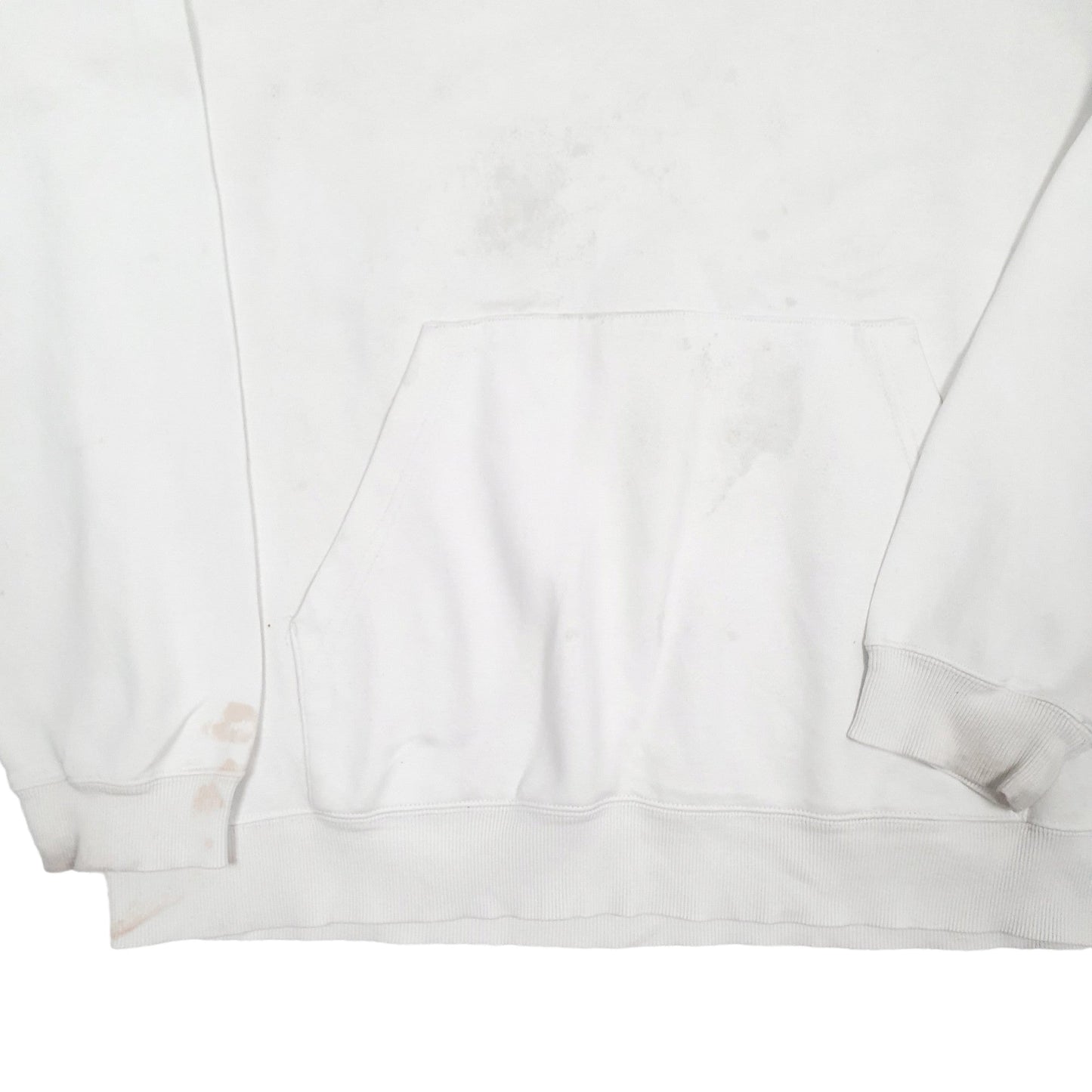 Adidas Athletics Spellout Hoodie Cotton Jumper L - Bundl Clothing-Mens White Adidas Athletics Spellout Hoodie Jumper