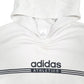 Adidas Athletics Spellout Hoodie Cotton Jumper L - Bundl Clothing-Mens White Adidas Athletics Spellout Hoodie Jumper