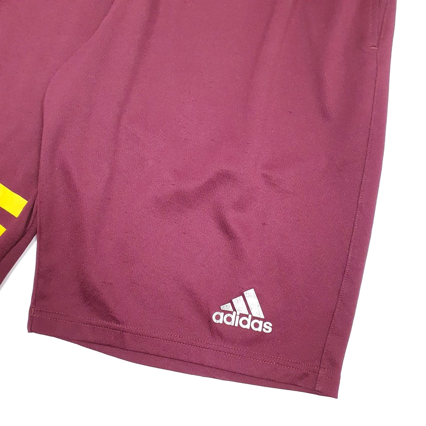 Adidas Basketball Burgundy Sport Shorts W28 - Bundl Clothing-Adidas Basketball Burgundy Sport Shorts W28 Burgundy