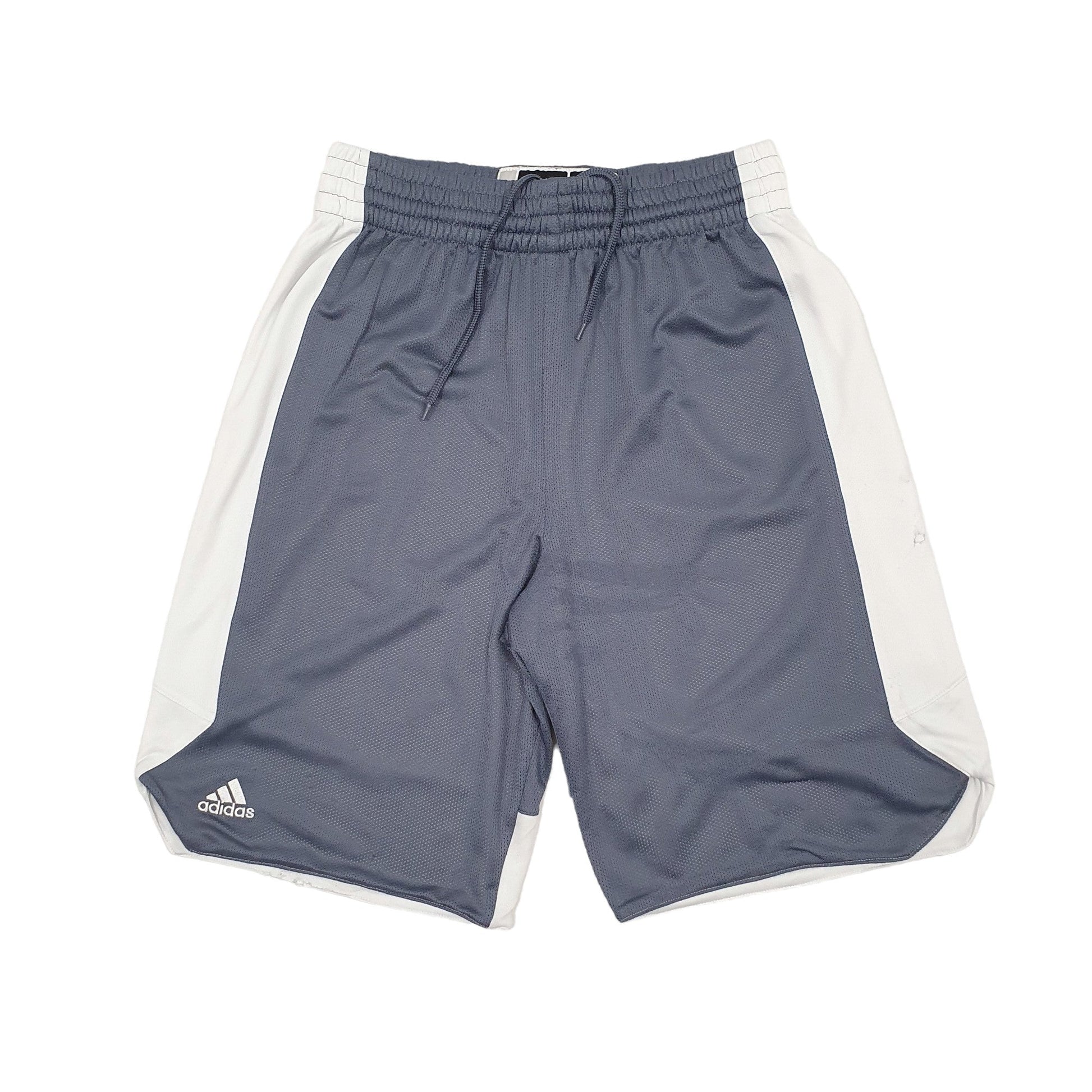 Adidas Basketball Grey Sport Shorts W30 - Bundl Clothing-Adidas Basketball Grey Sport Shorts W30 Grey