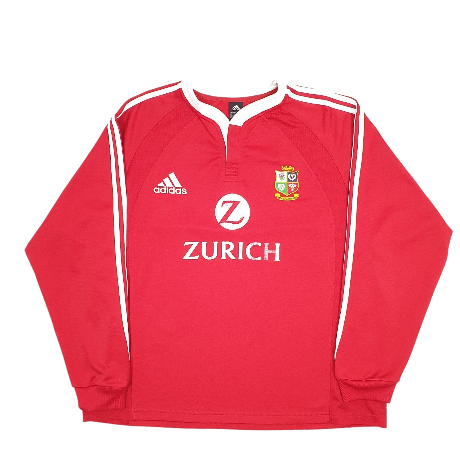 Adidas British Lions Rugby Quarter Zip XL - Bundl Clothing-Adidas British Lions Rugby Quarter Zip XL Red