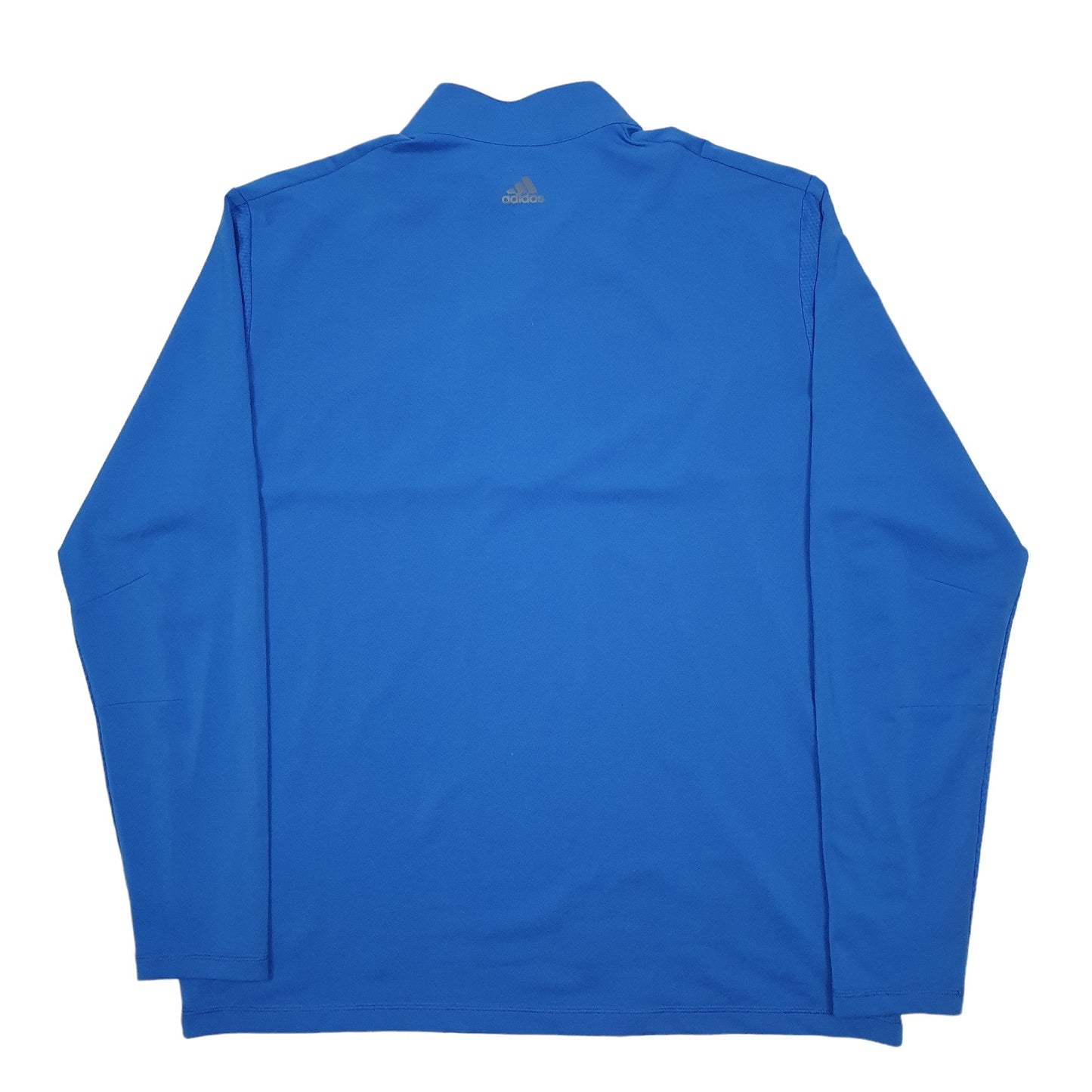 Adidas Cambria Climalite Quarter Zip Polyester Jumper XL - Bundl Clothing-Mens Blue Adidas Cambria Climalite Quarter Zip Jumper