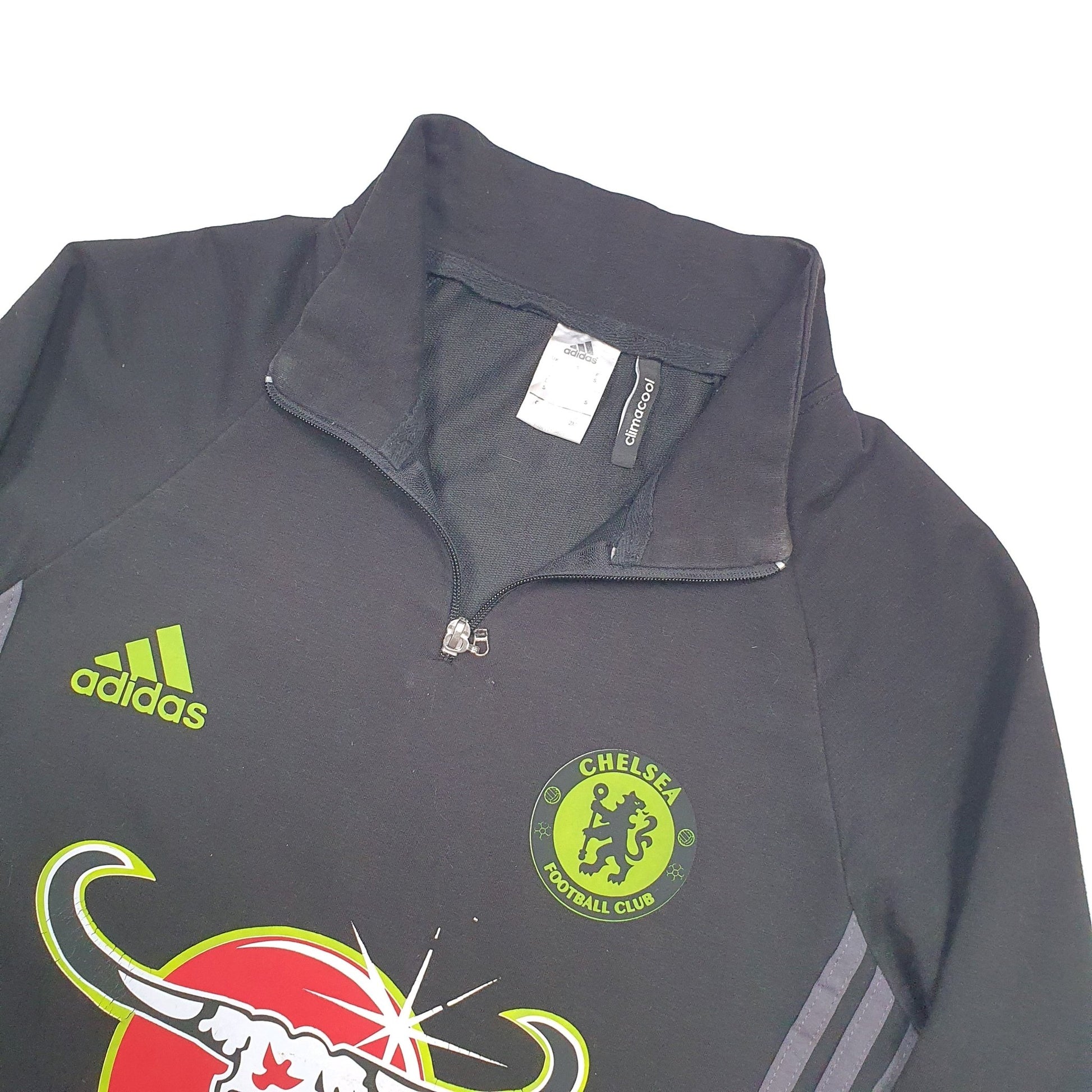 Adidas Chelsea FC 2016/17 Training Kit Quarter Zip S - Bundl Clothing-Adidas Chelsea FC 2016/17 Training Kit Quarter Zip S Black