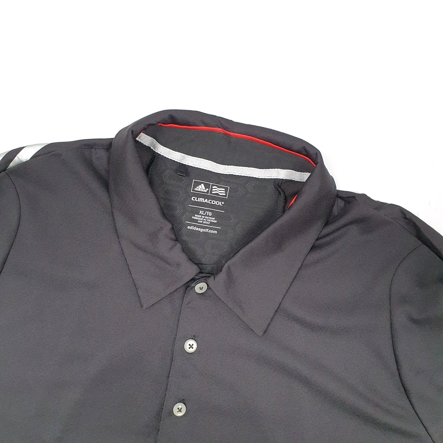 Adidas Climacool Active Short Sleeve Polyester Polo Shirt - Bundl Clothing-Adidas Climacool Active Short Sleeve Polyester Polo Shirt Black