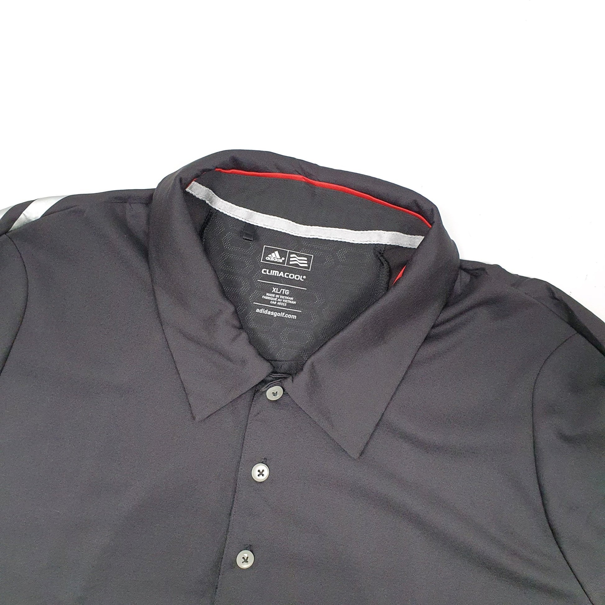 Adidas Climacool Active Short Sleeve Polyester Polo Shirt - Bundl Clothing-Adidas Climacool Active Short Sleeve Polyester Polo Shirt Black