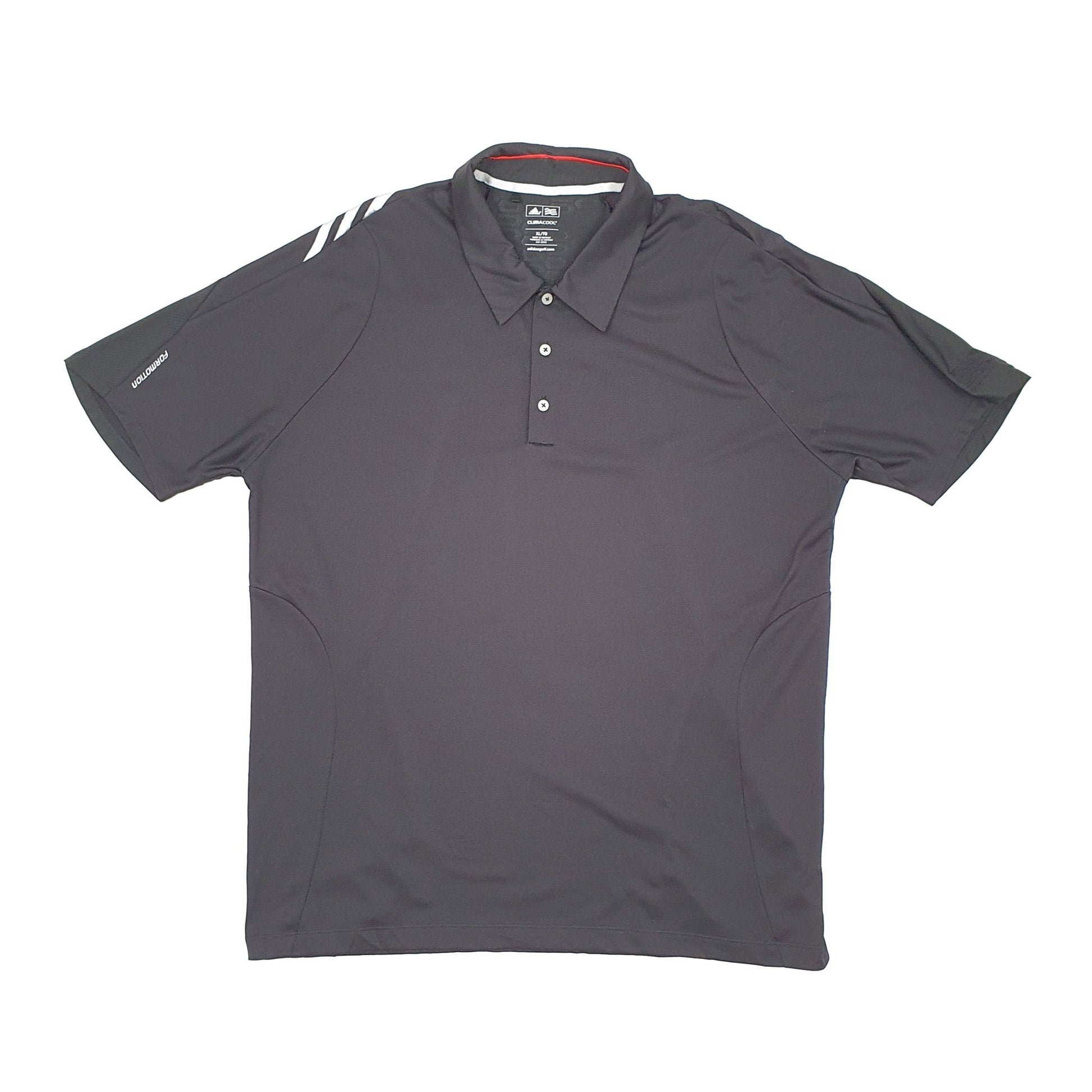 Adidas Climacool Active Short Sleeve Polyester Polo Shirt - Bundl Clothing-Adidas Climacool Active Short Sleeve Polyester Polo Shirt Black