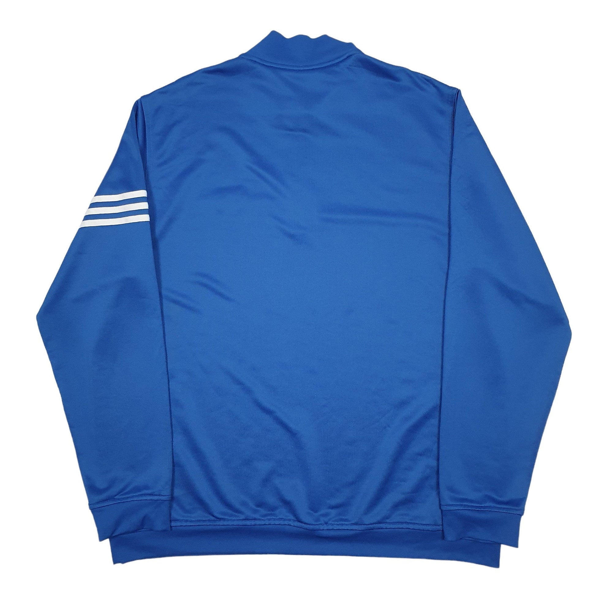 Adidas Climacool Quarter Zip Polyester Jumper XL - Bundl Clothing-Mens Blue Adidas Climacool Quarter Zip Jumper