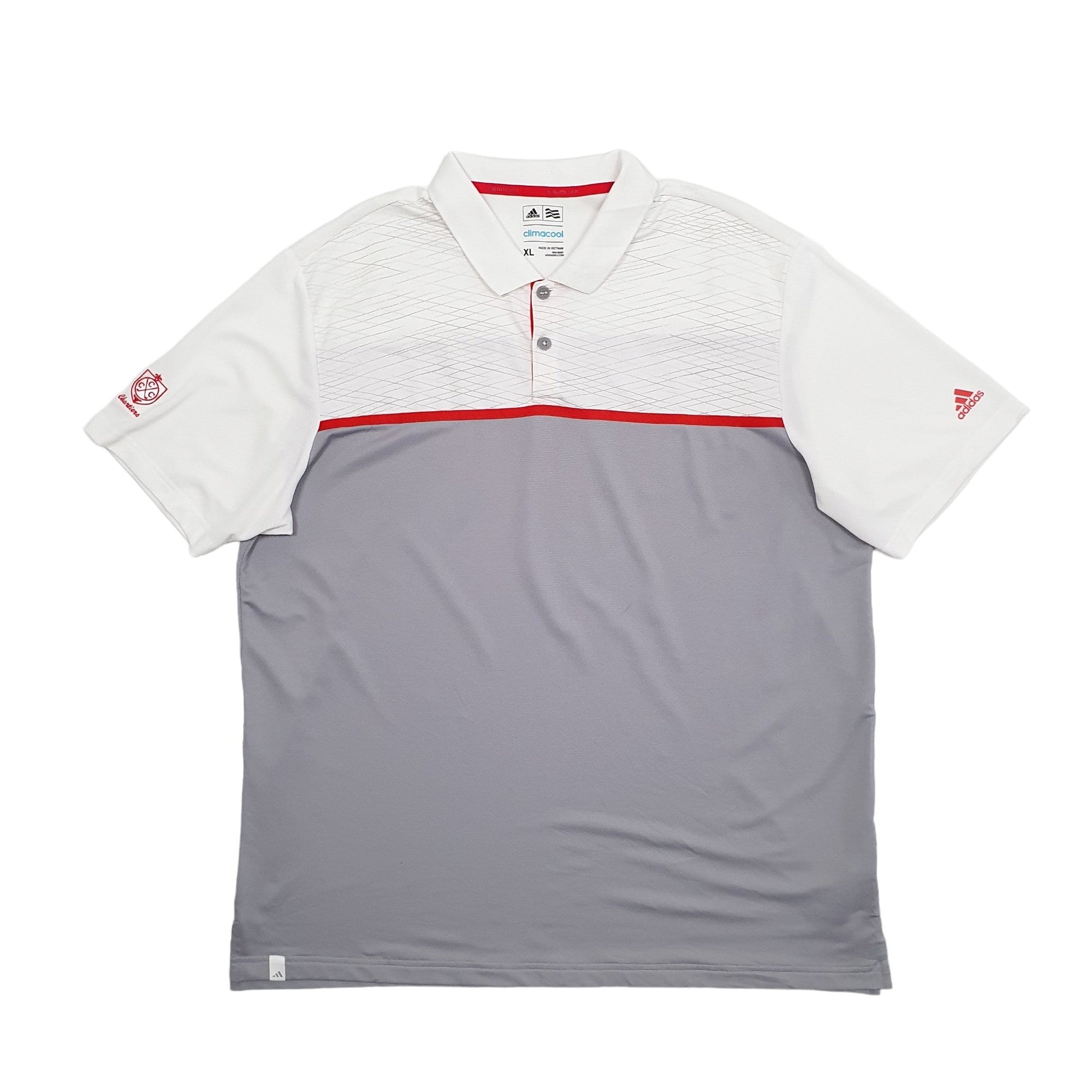 Adidas Climacool Short Sleeve Polo Shirt - Bundl Clothing-Adidas Climacool Short Sleeve Polo Shirt Grey