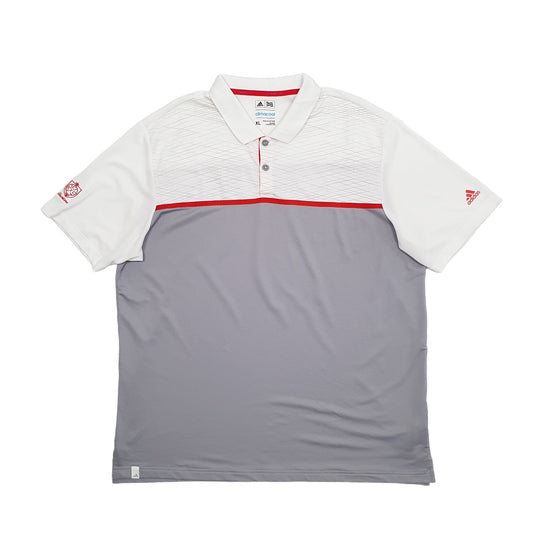Adidas Climacool Short Sleeve Polo Shirt - Bundl Clothing-Adidas Climacool Short Sleeve Polo Shirt Grey