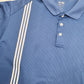 Adidas Climacool Short Sleeve Polyester Polo Shirt - Bundl Clothing-Adidas Climacool Short Sleeve Polyester Polo Shirt Blue