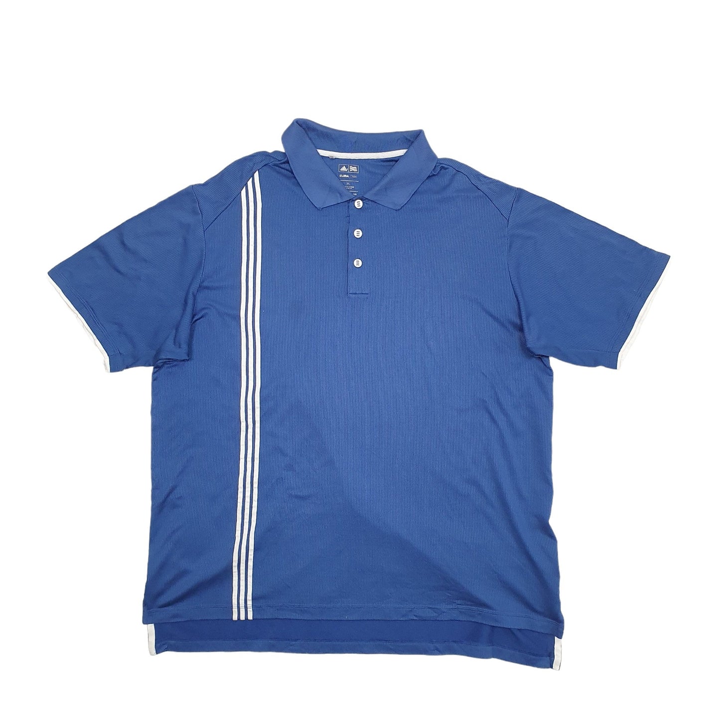 Adidas Climacool Short Sleeve Polyester Polo Shirt - Bundl Clothing-Adidas Climacool Short Sleeve Polyester Polo Shirt Blue
