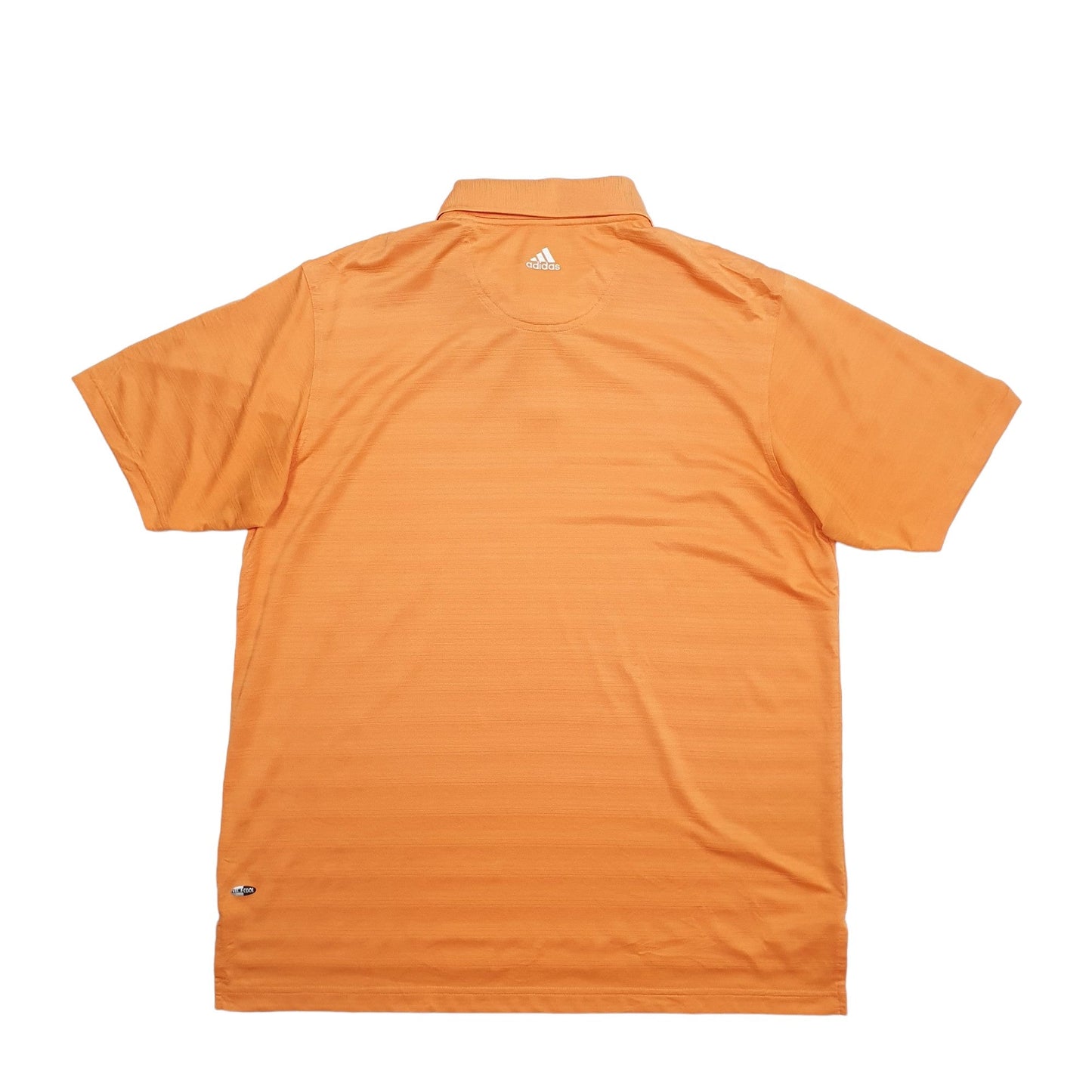 Adidas Climacool Short Sleeve Polyester Polo Shirt - Bundl Clothing-Adidas Climacool Short Sleeve Polyester Polo Shirt Orange