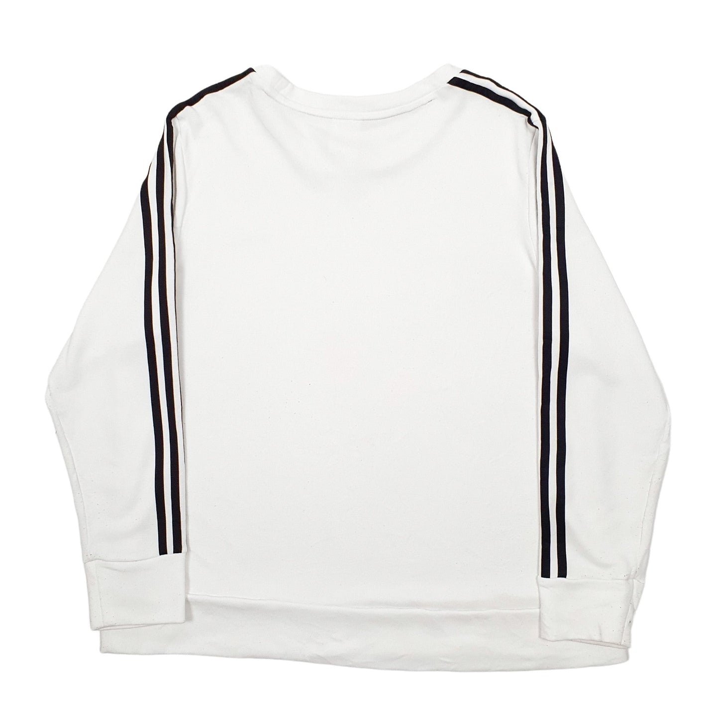 Adidas Climalite Crewneck Cotton & Polyester Sweatshirt XL - Bundl Clothing-Womens White Adidas Climalite Crewneck Jumper