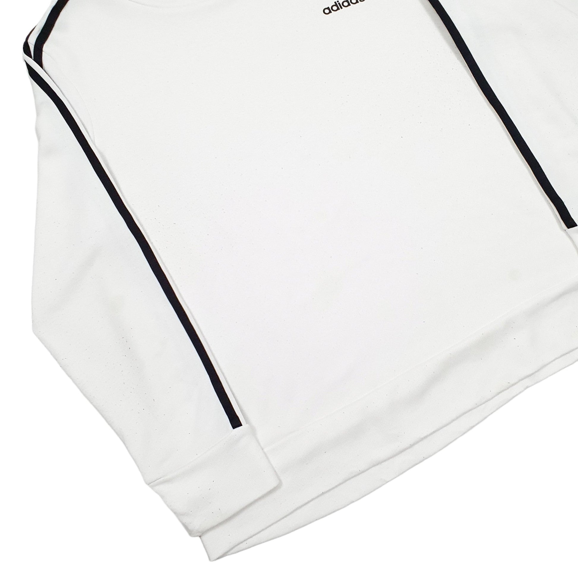 Adidas Climalite Crewneck Cotton & Polyester Sweatshirt XL - Bundl Clothing-Womens White Adidas Climalite Crewneck Jumper