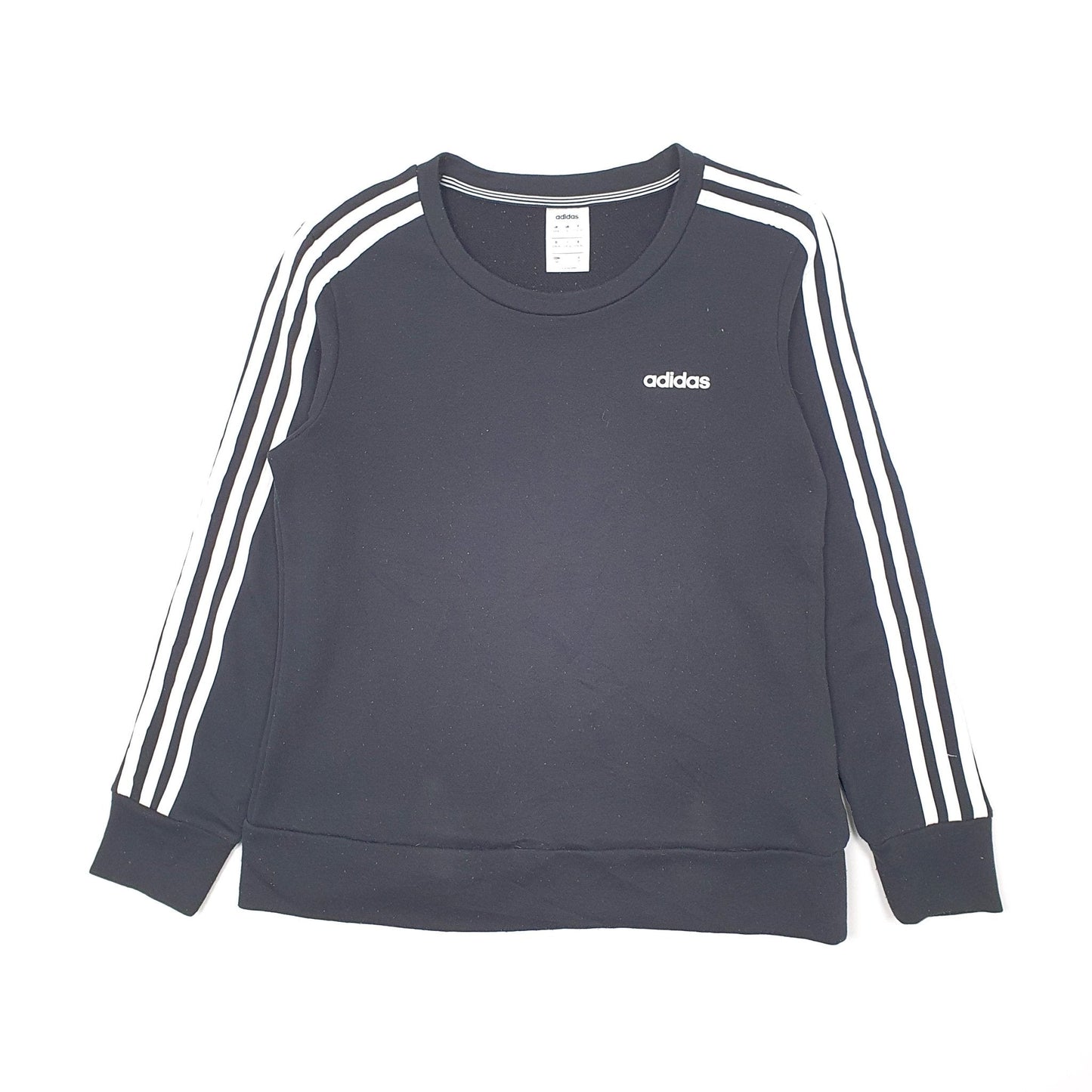 Adidas Climalite Crewneck Cotton Sweatshirt S - Bundl Clothing-Adidas Climalite Crewneck Cotton Sweatshirt S - Bundl Clothing-Womens Black Adidas Climalite Crewneck Jumper