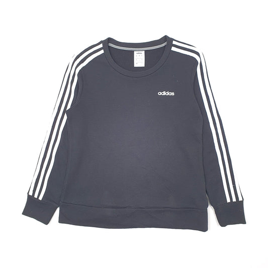 Adidas Climalite Crewneck Cotton Sweatshirt S - Bundl Clothing-Adidas Climalite Crewneck Cotton Sweatshirt S - Bundl Clothing-Womens Black Adidas Climalite Crewneck Jumper