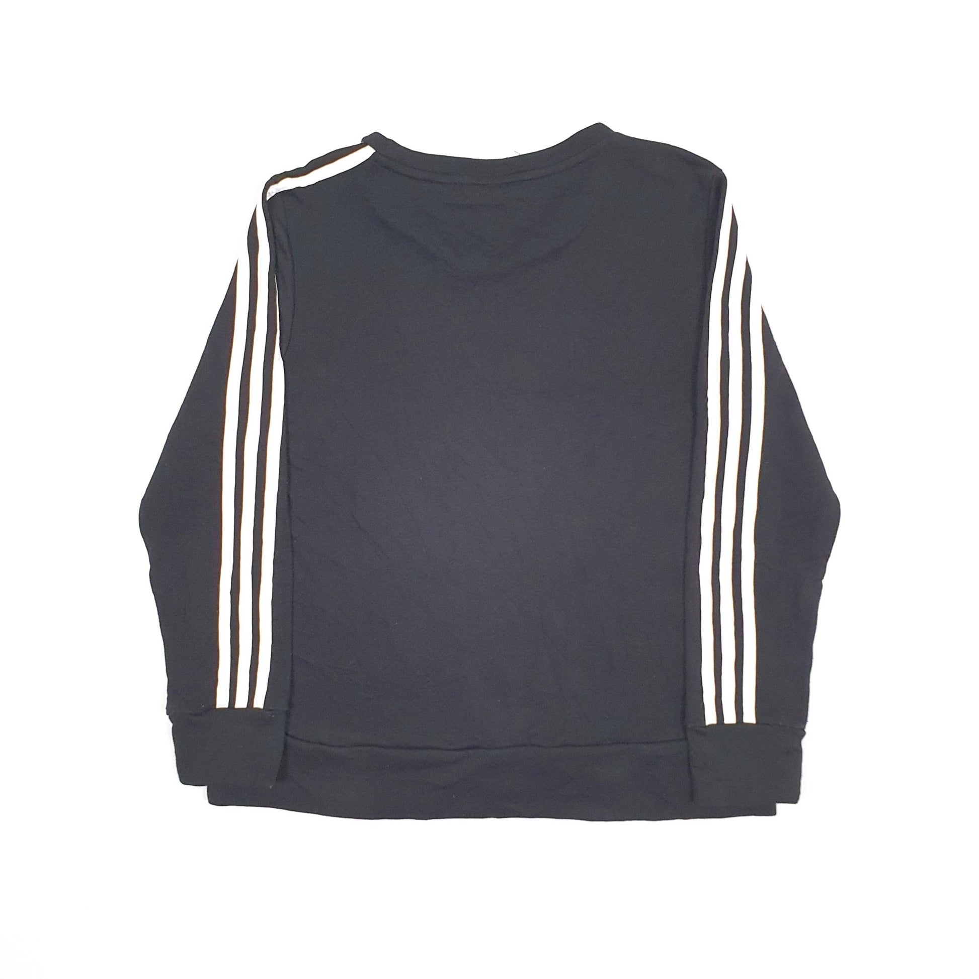 Adidas Climalite Crewneck Polyester Sweatshirt M - Bundl Clothing-Womens Black Adidas Climalite Crewneck Jumper