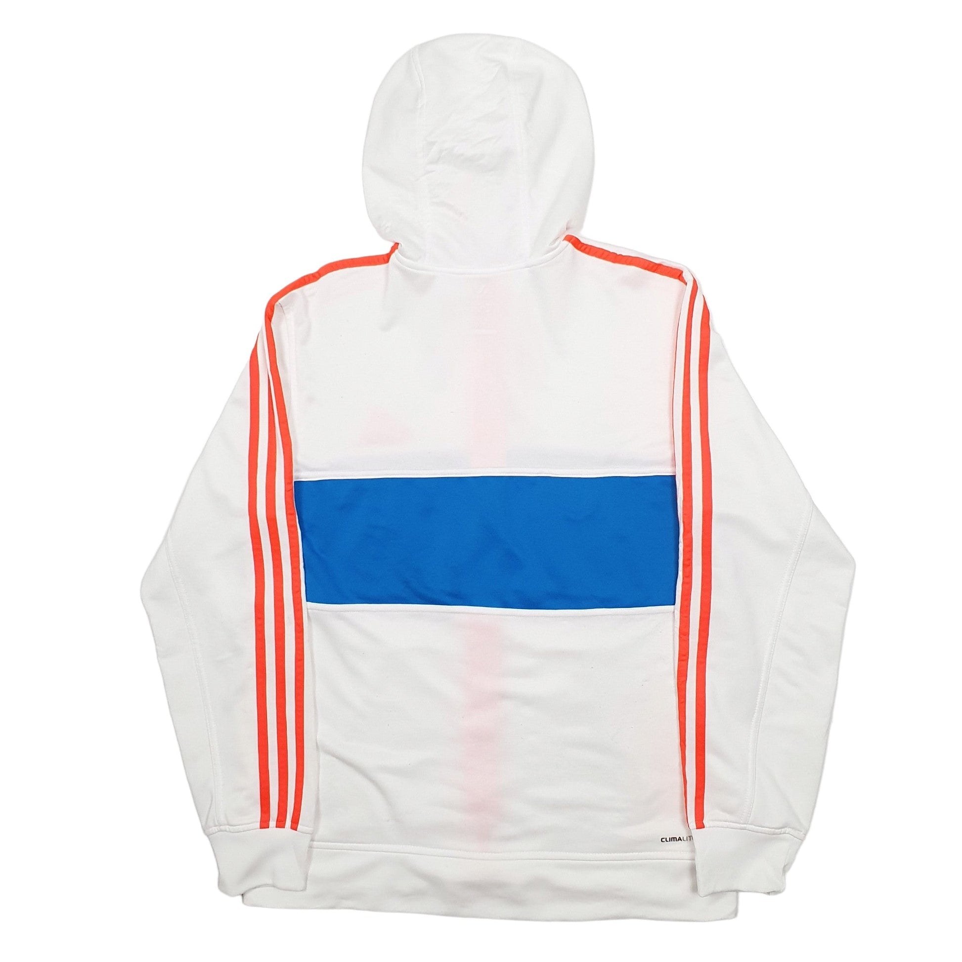 Adidas Climalite Full Zip Cotton Jumper M - Bundl Clothing-Adidas Climalite Full Zip Cotton Jumper M - Bundl Clothing-Mens White Adidas Climalite Full Zip Jumper