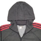 Adidas Climalite Full Zip Cotton & Polyester Jumper L - Bundl Clothing-Womens Grey Adidas Climalite Full Zip Jumper