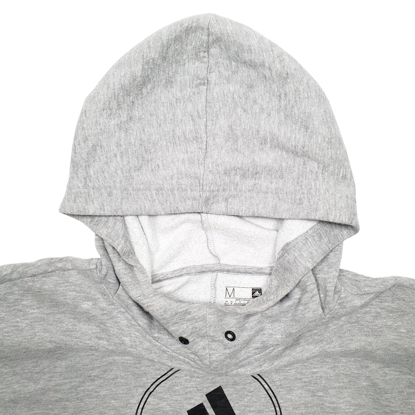 Adidas Climalite Hoodie Cotton & Polyester Jumper M - Bundl Clothing-Adidas Climalite Hoodie Cotton & Polyester Jumper M - Bundl Clothing-Mens Grey Adidas Climalite Hoodie Jumper