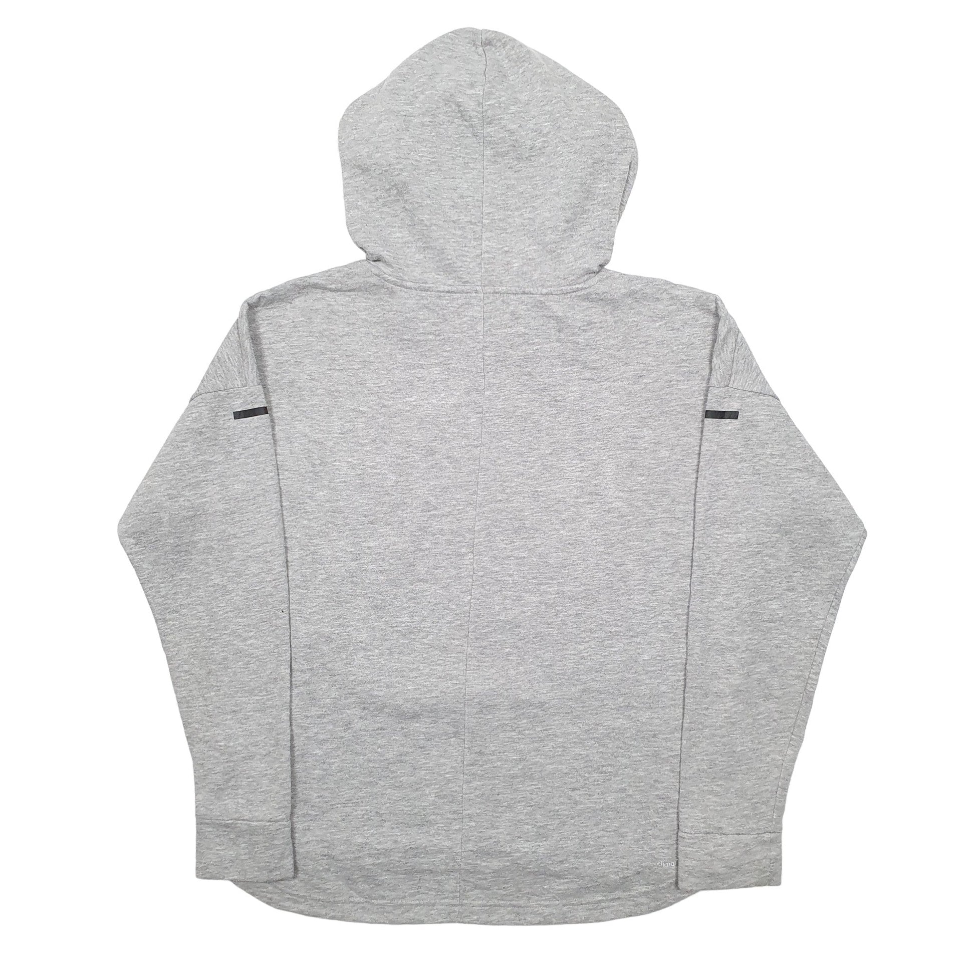 Adidas Climalite Hoodie Cotton & Polyester Jumper M - Bundl Clothing-Adidas Climalite Hoodie Cotton & Polyester Jumper M - Bundl Clothing-Mens Grey Adidas Climalite Hoodie Jumper