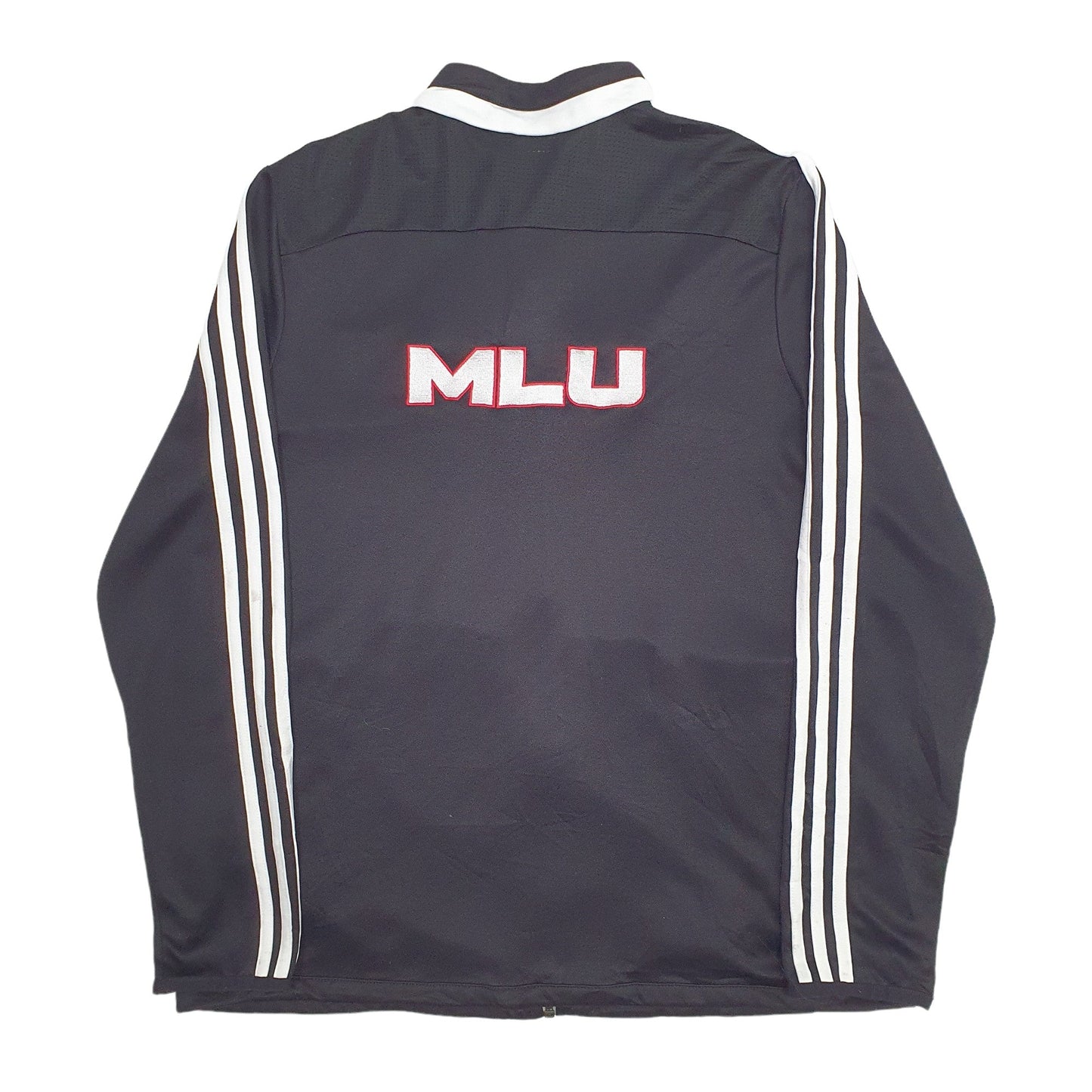 Adidas Climalite Mckenzie MLU USA College Full Zip Cotton & Polyester Jumper L - Bundl Clothing-Womens Black Adidas Climalite Mckenzie MLU USA College Full Zip Jumper