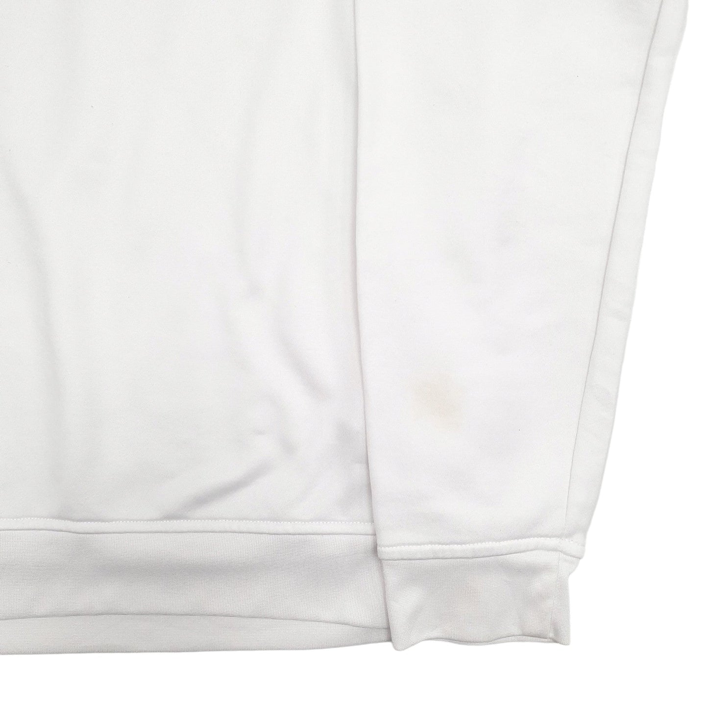 Adidas Climalite Quarter Zip Cotton & Polyester Jumper S - Bundl Clothing-Mens White Adidas Climalite Quarter Zip Jumper