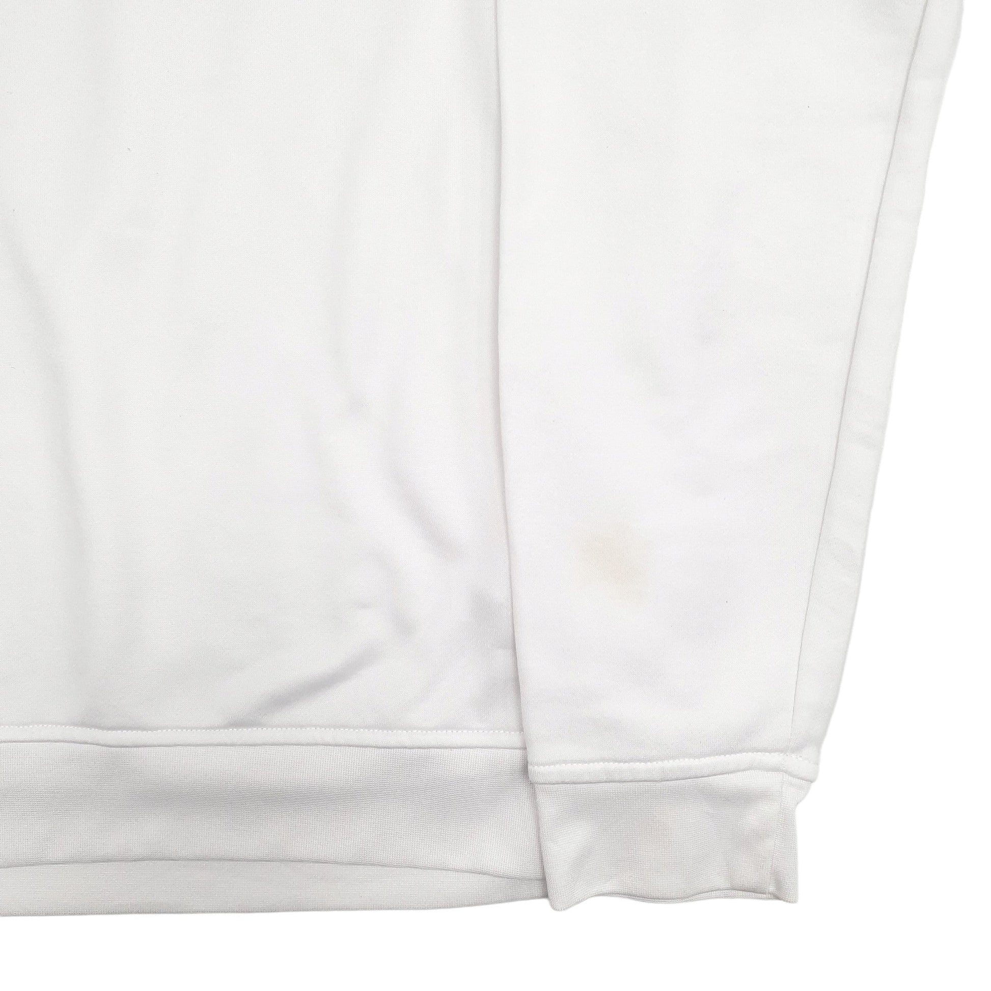 Adidas Climalite Quarter Zip Cotton & Polyester Jumper S - Bundl Clothing-Mens White Adidas Climalite Quarter Zip Jumper