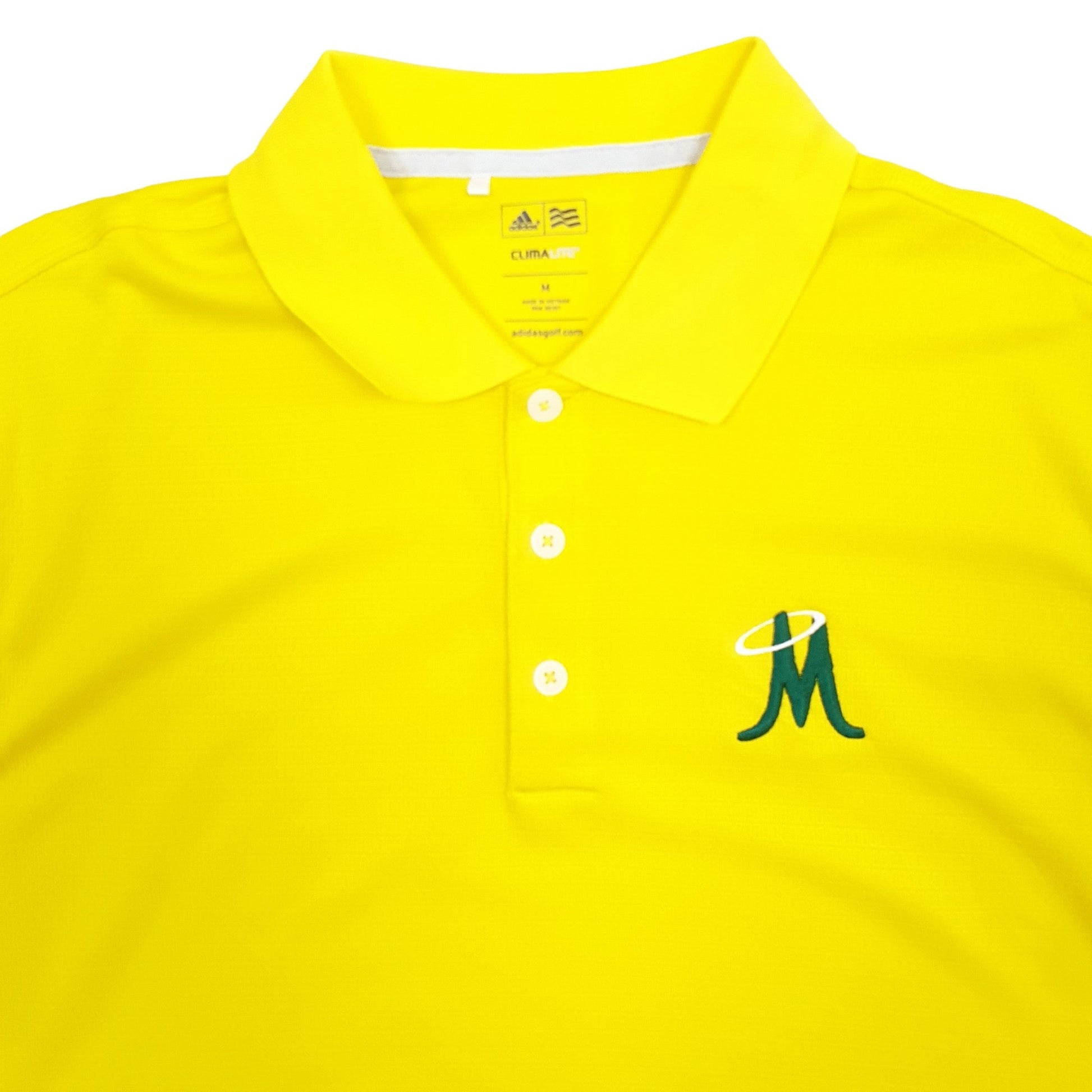 Adidas Climalite Short Sleeve Polyester Polo Shirt - Bundl Clothing-Adidas Climalite Short Sleeve Polyester Polo Shirt Yellow