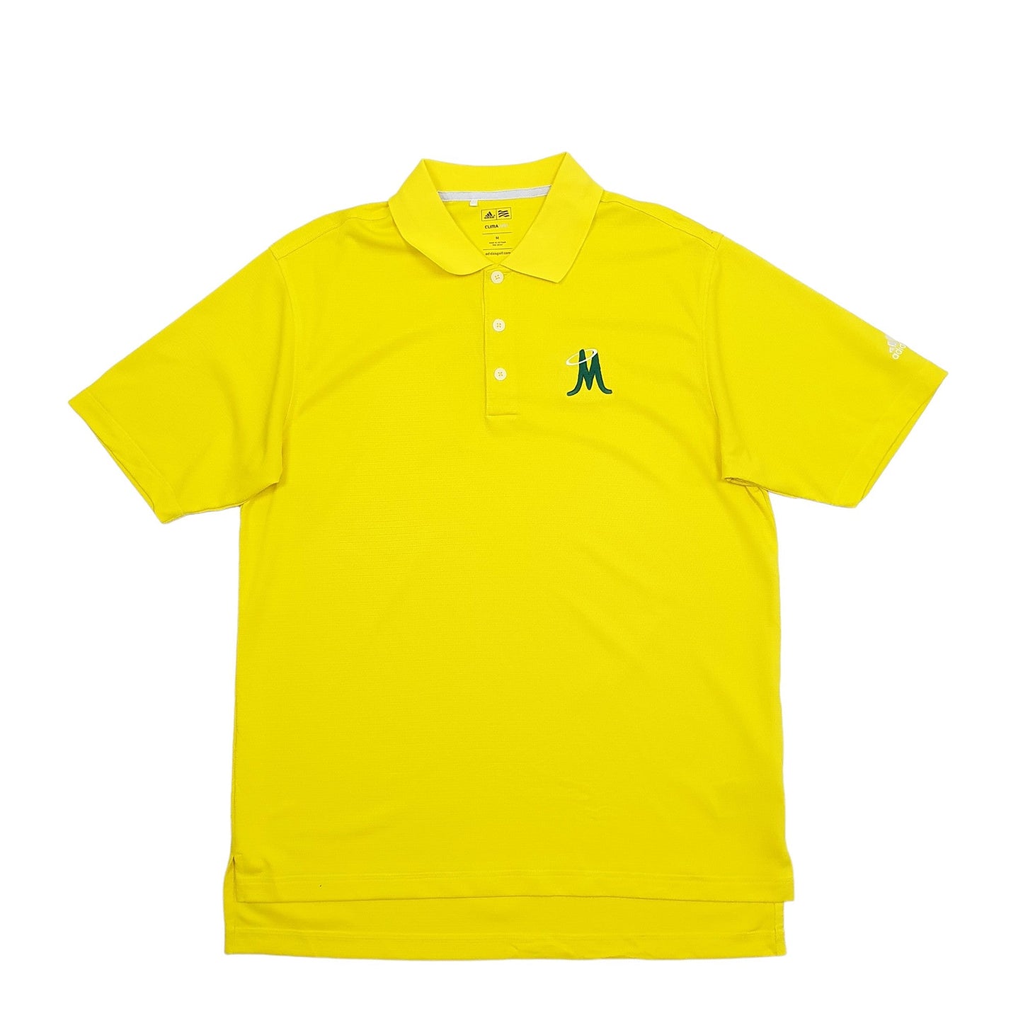 Adidas Climalite Short Sleeve Polyester Polo Shirt - Bundl Clothing-Adidas Climalite Short Sleeve Polyester Polo Shirt Yellow