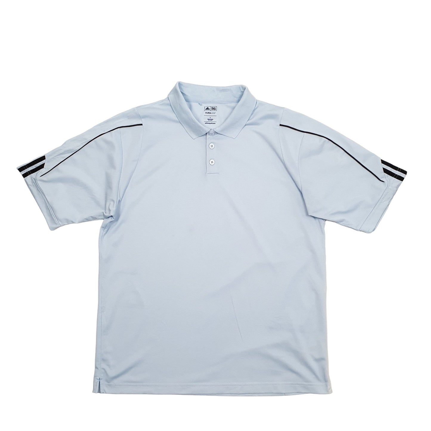 Adidas Climalite Short Sleeve Polyester Polo Shirt - Bundl Clothing-Adidas Climalite Short Sleeve Polyester Polo Shirt Blue