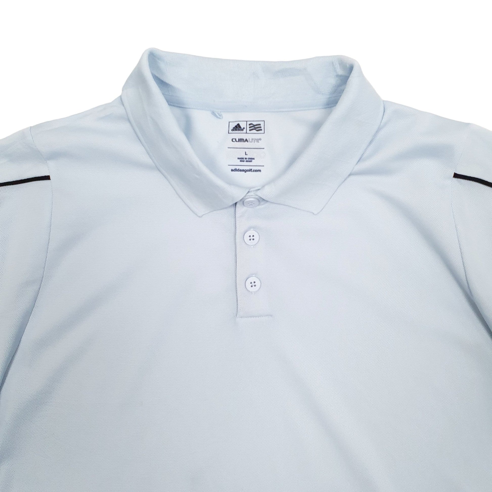 Adidas Climalite Short Sleeve Polyester Polo Shirt - Bundl Clothing-Adidas Climalite Short Sleeve Polyester Polo Shirt Blue