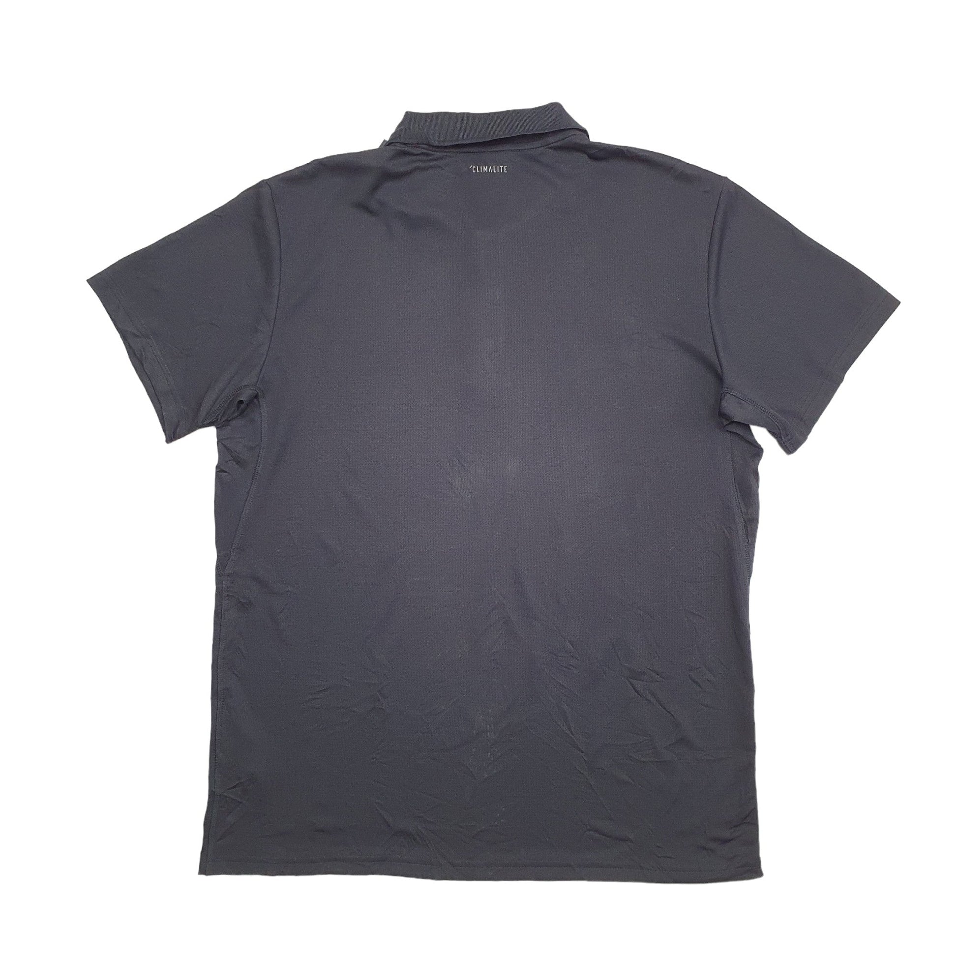 Adidas Climalite Short Sleeve Polyester Polo Shirt - Bundl Clothing-Adidas Climalite Short Sleeve Polyester Polo Shirt Black