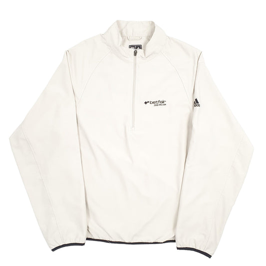 Adidas Climaproof Active Quarter Zip L - Bundl Clothing-Adidas Climaproof Active Quarter Zip L Beige