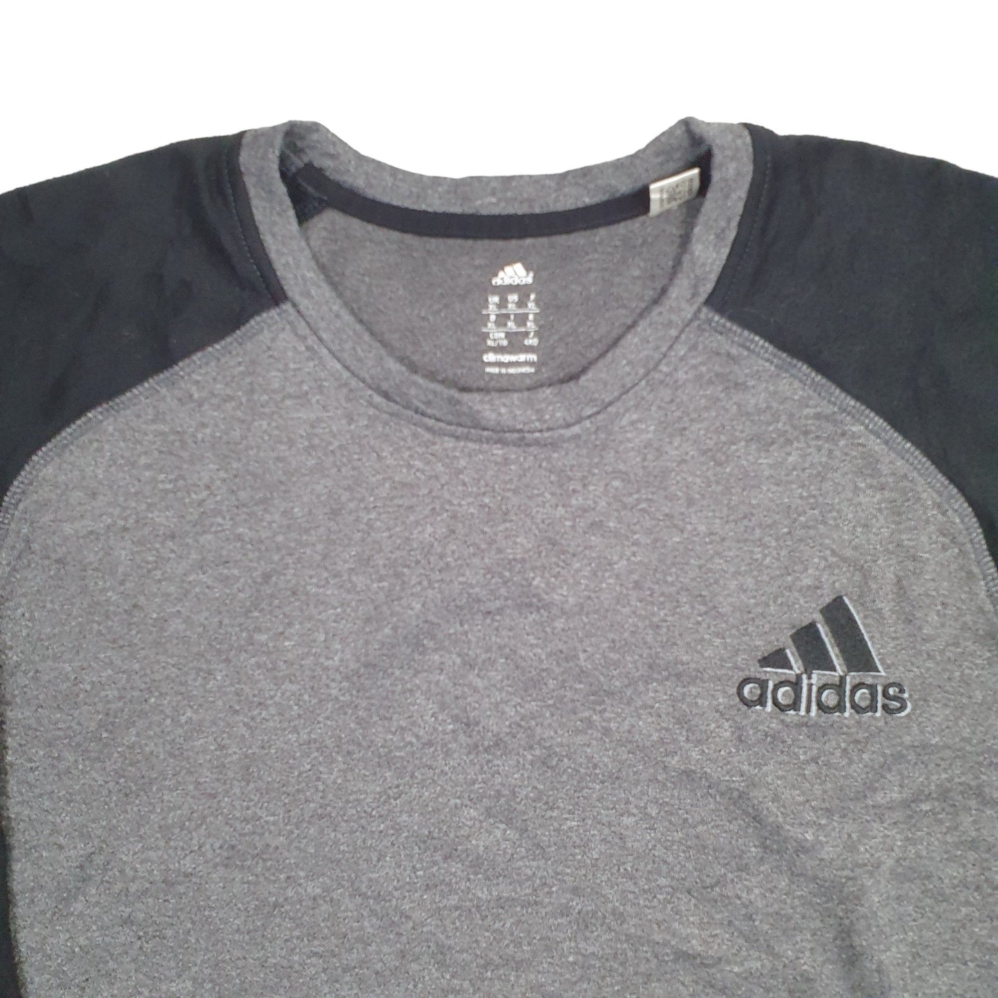 Adidas Climawarm Crewneck Cotton Sweatshirt L - Bundl Clothing-Mens Grey Adidas Climawarm Crewneck Jumper