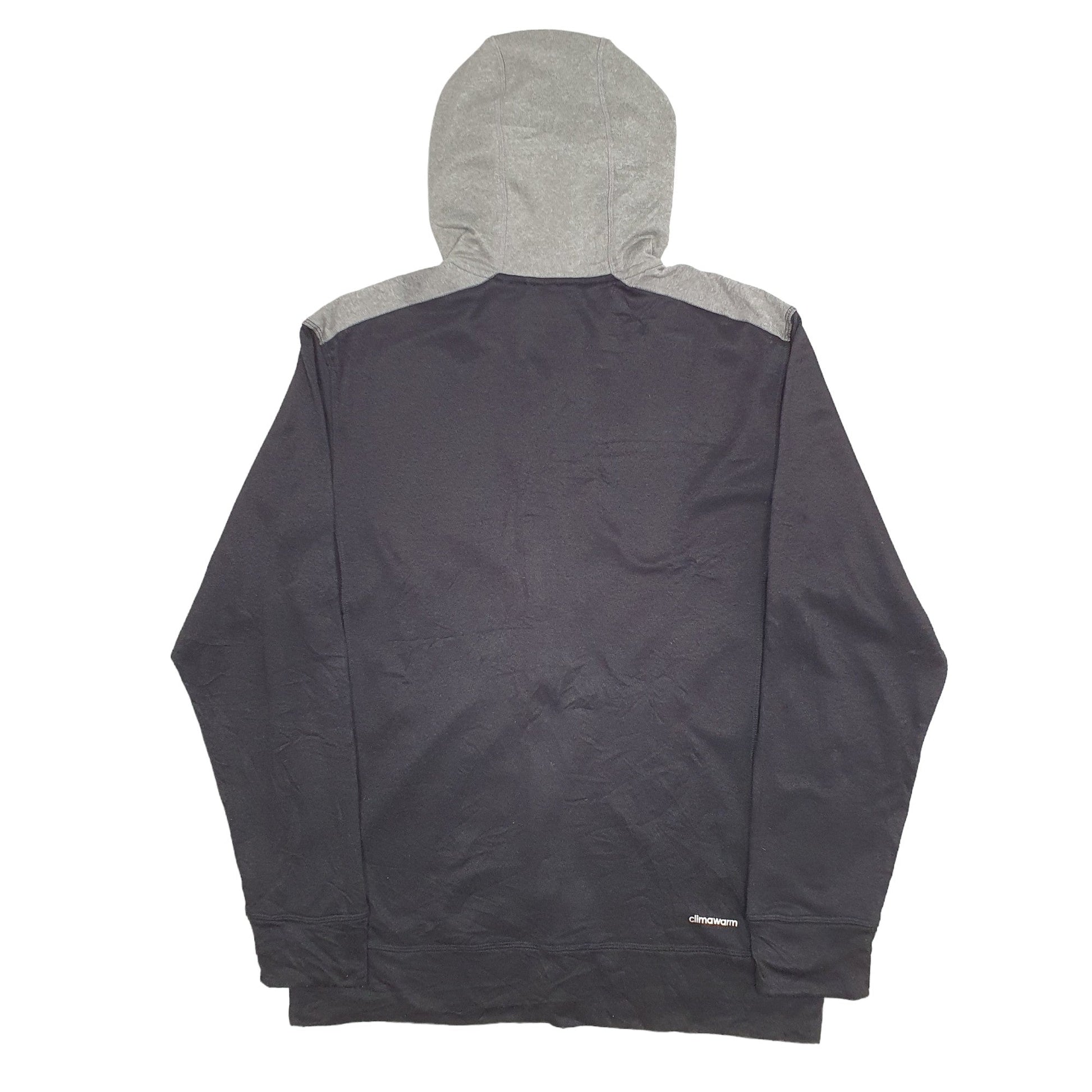 Adidas Climawarm Full Zip Cotton Jumper M - Bundl Clothing-Mens Black Adidas Climawarm Full Zip Jumper