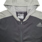 Adidas Climawarm Full Zip Cotton Jumper M - Bundl Clothing-Mens Black Adidas Climawarm Full Zip Jumper