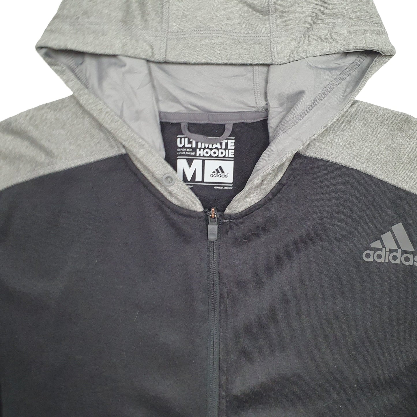 Adidas Climawarm Full Zip Cotton Jumper M - Bundl Clothing-Mens Black Adidas Climawarm Full Zip Jumper