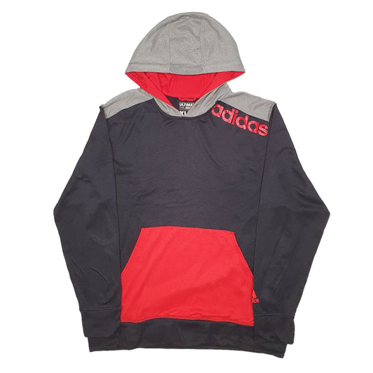 Adidas Climawarm Hoodie Cotton Jumper XL - Bundl Clothing-Mens Black Adidas Climawarm Hoodie Jumper