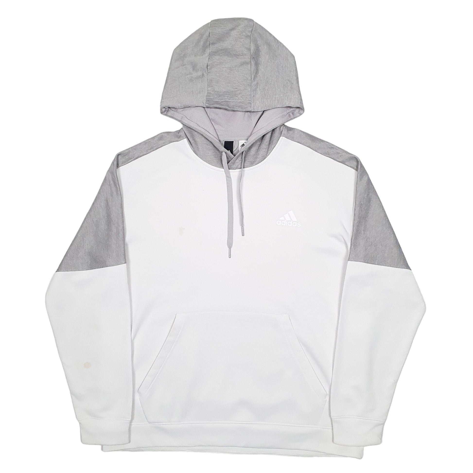 Adidas Climawarm Hoodie Cotton Jumper XL - Bundl Clothing-Mens White Adidas Climawarm Hoodie Jumper