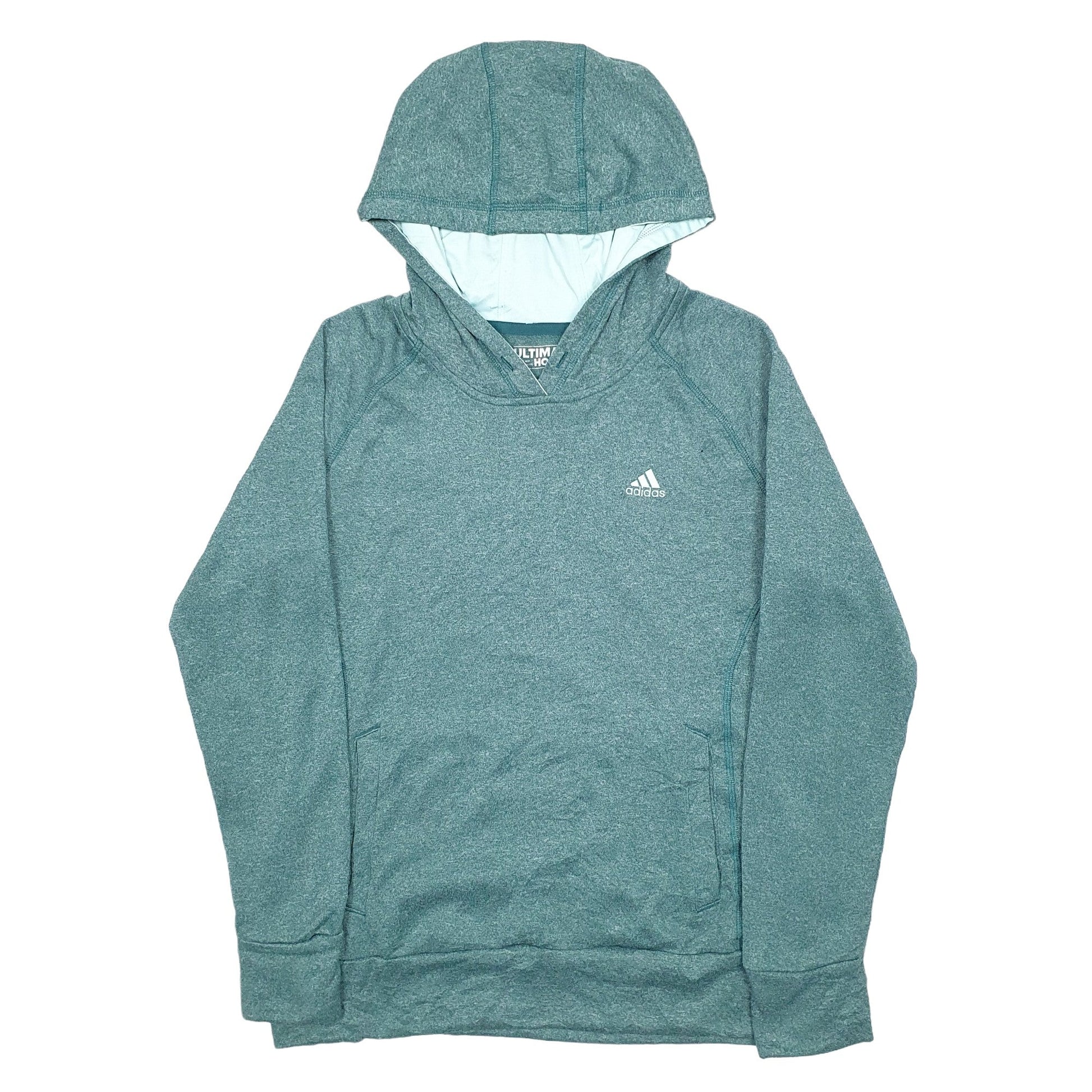 Adidas Climawarm Hoodie Polyester Jumper M - Bundl Clothing-Womens Green Adidas Climawarm Hoodie Jumper